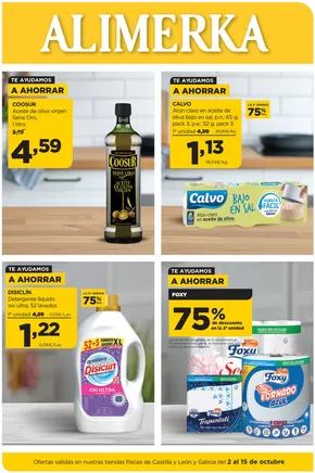 Catálogo Alimerka en Valladolid | Ofertas válidas del 2 al 15 de octubre | 2025-10-02T00:00:00.000Z - 2025-10-15T00:00:00.000Z