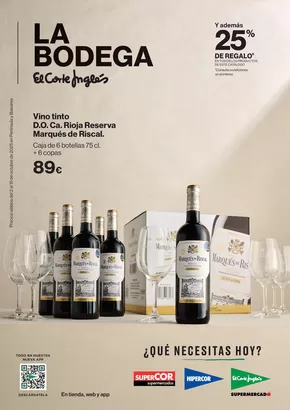 Catálogo Hipercor | Especial Bodega octubre 25 | 2025-10-03T00:00:00.000Z - 2025-10-15T00:00:00.000Z
