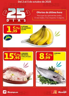 Del 2 al 5 de octubre de 2025