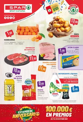 Catálogo SPAR Gran Canaria en Agüimes | Oferta válida del 3 al 16 octubre de 2025 | 2025-10-03T00:00:00.000Z - 2025-10-16T00:00:00.000Z