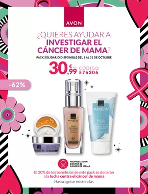 Catálogo AVON en Sevilla | ¿Quieres Ayudar A Investigar El Cáncer De Mama? | 2025-10-06T00:00:00.000Z - 2025-10-31T00:00:00.000Z