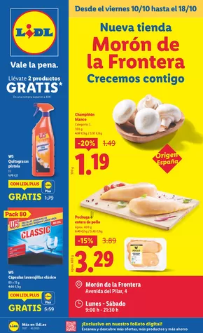 Catálogo Lidl | Nueva tienda | 2025-10-10T00:00:00.000Z - 2025-10-18T00:00:00.000Z