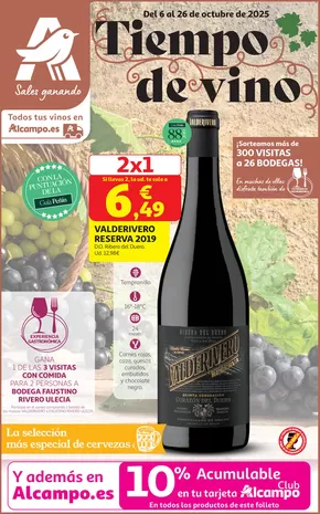 Catálogo Alcampo en Zaragoza | Tiempo de vino | 2025-10-06T00:00:00.000Z - 2025-10-26T00:00:00.000Z