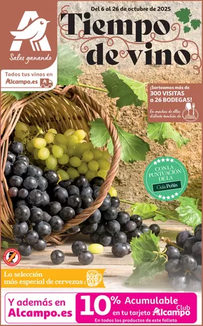 Catálogo Alcampo en Irún | Tiempo De Vino | 2025-10-06T00:00:00.000Z - 2025-10-26T00:00:00.000Z