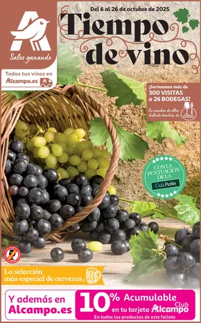 Catálogo Alcampo en Bilbao | Tiempo De Vino | 2025-10-06T00:00:00.000Z - 2025-10-26T00:00:00.000Z