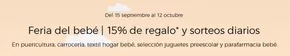 Catálogo El Corte Inglés Outlet | Feria del bebé  | 2025-10-06T00:00:00.000Z - 2025-10-12T00:00:00.000Z