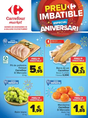Catálogo Carrefour Market en Banyeres de Mariola | Només de divendres 10 a dilluns 13 d’octubre! | 2025-10-10T00:00:00.000Z - 2025-10-13T00:00:00.000Z