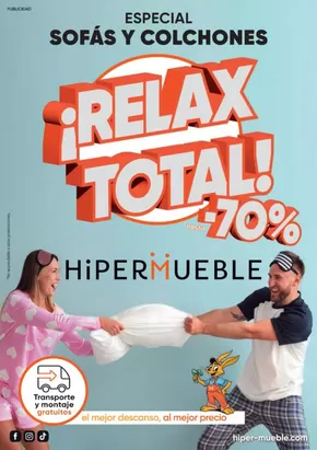 Catálogo Hipermueble en El Ejido | ¡Relax Total! -70% | 2025-10-10T00:00:00.000Z - 2025-12-31T00:00:00.000Z