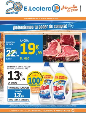 Catálogo E.Leclerc | Precios válidos del 14 al 20 de octubre de 2025 | 2025-10-16T00:00:00.000Z - 2025-10-20T00:00:00.000Z