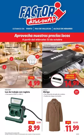 Catálogo FACTORI discount en Bigastro | Factori discount - Ofertas válidas del 22/10 al 27/10 | 2025-10-22T00:00:00.000Z - 2025-10-27T00:00:00.000Z