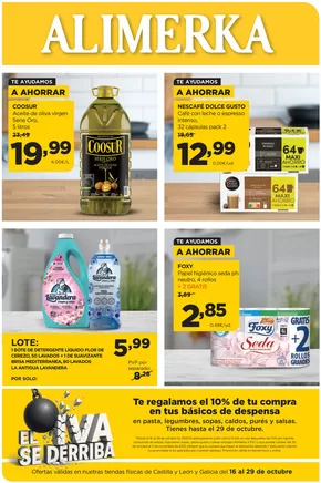 Catálogo Alimerka | Ofertas válidas del 16 al 29 de octubre | 2025-10-16T00:00:00.000Z - 2025-10-29T00:00:00.000Z