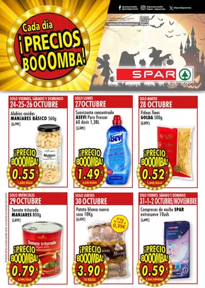Catálogo SPAR | Cada Día ¡Precios Booomba! | 2025-10-24T00:00:00.000Z - 2025-11-02T00:00:00.000Z