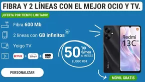 Catálogo Yoigo | Fibra y 2 líneas con el mejor ocio y tv | 2025-10-16T00:00:00.000Z - 2025-10-30T00:00:00.000Z