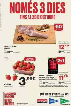 Catálogo Hipercor | Només 3 Dies | 2025-10-17T00:00:00.000Z - 2025-10-20T00:00:00.000Z