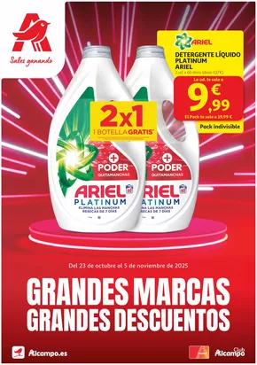 Catálogo Alcampo | Grandes Marcas Grandes Descuentos | 2025-10-23T00:00:00.000Z - 2025-11-05T00:00:00.000Z