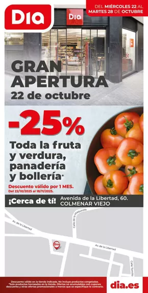Catálogo Dia en Colmenar Viejo | Gran apertura Dia del 22/10 al 28/10 | 2025-10-22T00:00:00.000Z - 2025-10-28T00:00:00.000Z