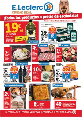 Precios válidos del 20 al 25 de octubre de 2025