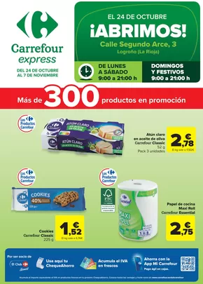 Catálogo Carrefour Express en Logroño | Abrimos!  | 2025-10-24T00:00:00.000Z - 2025-11-07T00:00:00.000Z
