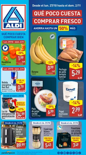 Catálogo ALDI en Campello | ¡Qué poco cuesta comprar bien! | 2025-10-27T00:00:00.000Z - 2025-11-02T00:00:00.000Z