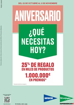 Catálogo Hipercor en Sant Cugat del Vallès | ¿Qué necesitas hoy? | 2025-10-23T00:00:00.000Z - 2025-11-05T00:00:00.000Z
