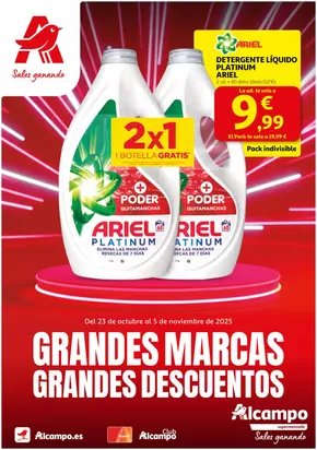 Catálogo Alcampo en Valladolid | Grandes Marcas Grandes Descuentos | 2025-10-23T00:00:00.000Z - 2025-11-05T00:00:00.000Z