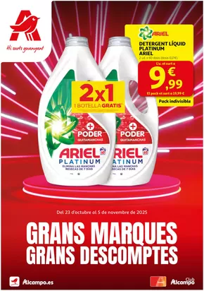 Catálogo Alcampo en La Canonja | Grans Marques Grans Descomptes | 2025-10-23T00:00:00.000Z - 2025-11-05T00:00:00.000Z
