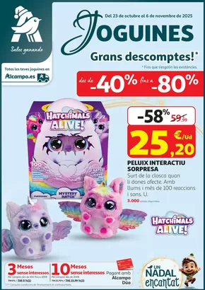 Catálogo Alcampo en Dénia | Grans descomptes! | 2025-10-23T00:00:00.000Z - 2025-11-06T00:00:00.000Z