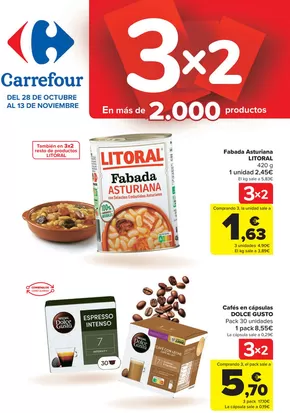 Catálogo Carrefour en Villarrobledo | 50% QUE VUELVE + 3x2  | 2025-10-28T00:00:00.000Z - 2025-11-13T00:00:00.000Z