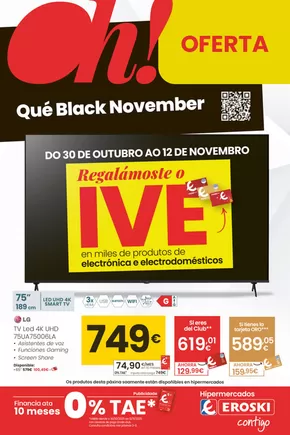 Catálogo Eroski | Oh! Qué Black November  | 2025-10-30T00:00:00.000Z - 2025-11-12T00:00:00.000Z