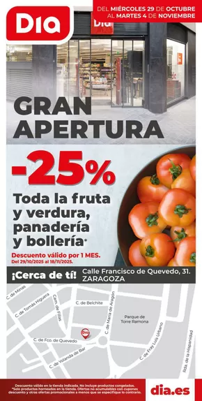 Catálogo Dia en Puebla de Alfindén | Gran apertura Dia del 29/10 al 04/11 | 2025-10-29T00:00:00.000Z - 2025-11-04T00:00:00.000Z