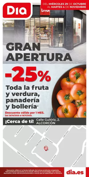 Catálogo Dia en Torrejón de Velasco | Gran apertura Dia del 29/10 al 04/11 | 2025-10-29T00:00:00.000Z - 2025-11-04T00:00:00.000Z