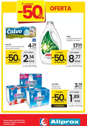 Catálogo Eroski en Gerena | 2a unidad -50% Aliprox | 2025-10-30T00:00:00.000Z - 2025-11-11T00:00:00.000Z