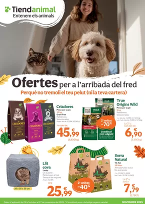Catálogo Tiendanimal en San Agustín del Guadalix | Ofertes per a l’arribada del fred | 2025-10-30T00:00:00.000Z - 2025-11-27T00:00:00.000Z