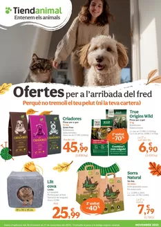 Catálogo Tiendanimal | Ofertes per a l’arribada del fred | 2025-10-30T00:00:00.000Z - 2025-11-27T00:00:00.000Z