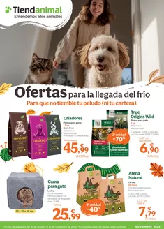 Catálogo Tiendanimal | Ofertas para la llegada del frío | 2025-10-30T00:00:00.000Z - 2025-11-27T00:00:00.000Z