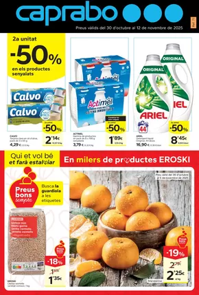 Catálogo Caprabo en Terrassa | 2a unitat -50% | 2025-10-30T00:00:00.000Z - 2025-11-12T00:00:00.000Z