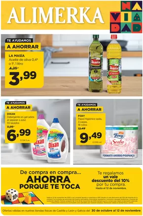 Ofertas válidas del 30 de octubre al 12 de noviembre