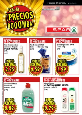 Catálogo SPAR en Cala Millor | Cada Día Precios Booomba! | 2025-11-10T00:00:00.000Z - 2025-11-16T00:00:00.000Z