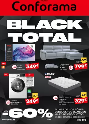 Catálogo Conforama en Majadahonda | Black Total | 2025-10-30T00:00:00.000Z - 2025-12-03T00:00:00.000Z