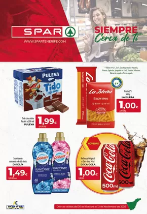 Catálogo Spar Tenerife en Alcalá de Henares | Ofertas Válidas Del 30 De Octubre Al 12 De Noviembre De 2025 | 2025-10-30T00:00:00.000Z - 2025-11-12T00:00:00.000Z