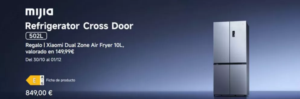 Catálogo Xiaomi en Huelva | Refrigerator Cross Door | 2025-10-30T00:00:00.000Z - 2025-12-01T00:00:00.000Z