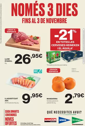 Catálogo Hipercor en Golmayo | Només 3 Dies | 2025-10-31T00:00:00.000Z - 2025-11-03T00:00:00.000Z