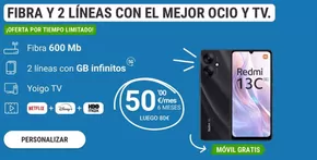 Catálogo Yoigo en Binéfar | Fibra Y 2 Líneas Con El Mejor Ocio Y Tv. | 2025-10-31T00:00:00.000Z - 2025-11-10T00:00:00.000Z