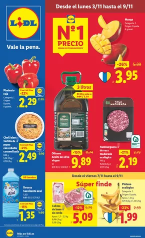 Catálogo Lidl en Telde | № 1 PRECIO - Ofertas válidas del 03/11 al 09/11 | 2025-11-03T00:00:00.000Z - 2025-11-09T00:00:00.000Z