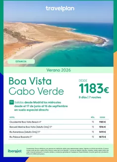 Catálogo Travelplan en Jerez de la Frontera | Travelplan Isla de Boa Vista | 2026-06-17T00:00:00.000Z - 2026-09-16T00:00:00.000Z