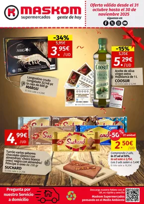 Oferta válida desde el 31 octubre hasta el 30 de noviembre 2025