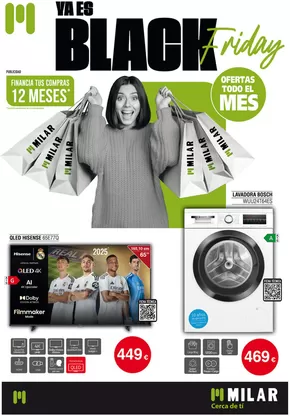 Catálogo Milar en Las Galletas |  Ya Es Black Friday  | 2025-11-03T00:00:00.000Z - 2025-11-30T00:00:00.000Z