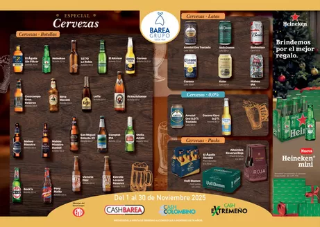 Catálogo Cash Barea en Alcalá de Guadaira | Ofertas CERVEZAS NOVIEMBRE 2025 | 2025-11-01T00:00:00.000Z - 2025-11-30T00:00:00.000Z