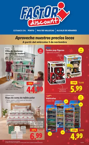 Catálogo FACTORI discount en Tazacorte | Factori discount - Ofertas válidas del 05/11 al 10/11 | 2025-11-05T00:00:00.000Z - 2025-11-10T00:00:00.000Z