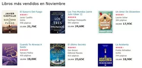 Catálogo Agapea en Torres de la Alameda | Libros más vendidos en Noviembre | 2025-11-03T00:00:00.000Z - 2025-11-30T00:00:00.000Z